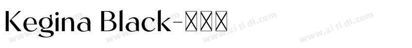 Kegina Black字体转换